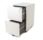 3 Drawers Mobile File Storage Cabinet Fully Assembled Electrostatic Powder Coating