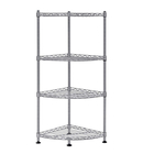 Double Sided 4 Levels Corner Wire Shelving For Kitchen Customized Size