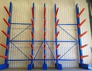 500kg Cantilever Steel Rack Metallic Water Pipes Blue Upright Easy Assemble