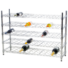Carton Steel 5 Shelf Wire Wine Rack With 34”Posts Adjustable  ODM