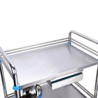 Stabilized Stainless Steel Medical Surgery Cart Clinic Infusion Car Beauty Salon Shelf
