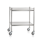 Hospital Medical Stainless Steel Surgical Trolley Adjustable Every Shelf Height