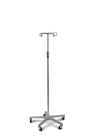 Stainless Steel IV Pole Stand With 5 Legs For Surgical Hospital