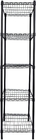 5 Layer  Medical Supply Commercial Wire Shelving Storage System  In Black 14''x54''