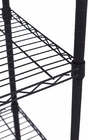 5 Layer  Medical Supply Commercial Wire Shelving Storage System  In Black 14''x54''