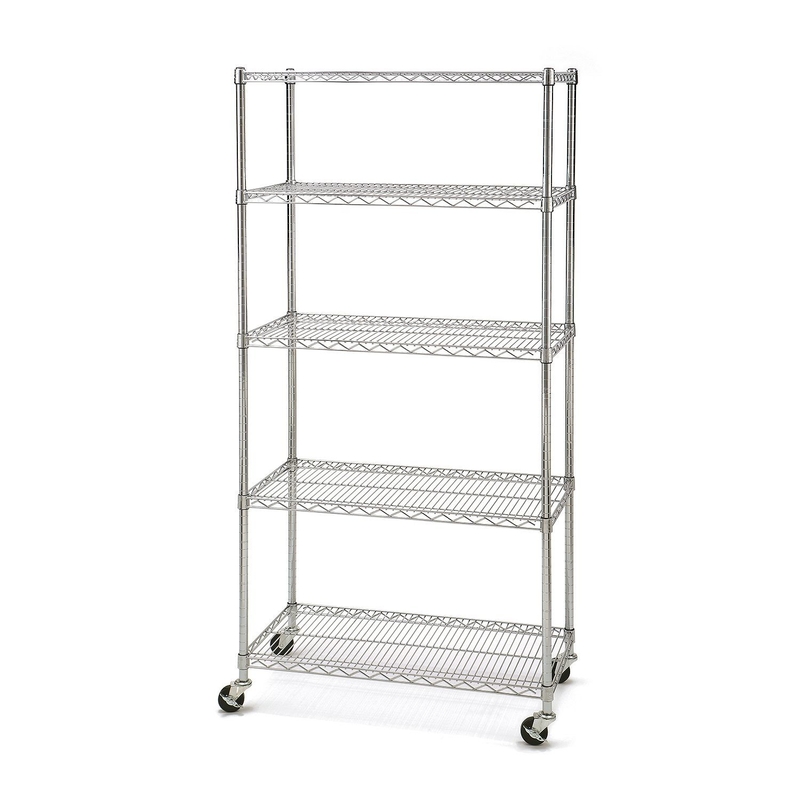 Freezer Warehouse Rolling Commercial Wire Shelving 5 - Layers 355*533*1215mm