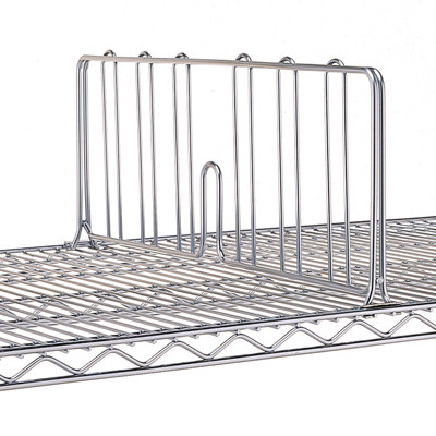 Commercial Wire Shelving Parts SS Or Steel Material Shelf Dividers