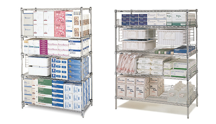 42" x 60"  Commercial Wire Shelving Pharmacy Storage Racking Solutions