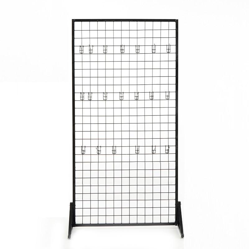 Multi - Functional Divider & Partition Commercial Wire Shelving , Metal Rolling Display Rack