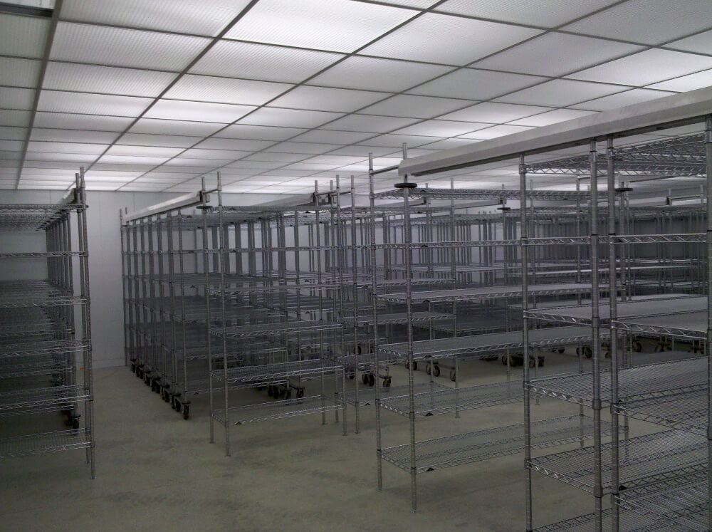 Cold Room High Density Shelving System For Dry Storage , Coolers And Walk-In Freezers