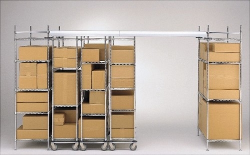 Sliding High Density Storage System , Custom Sizes High Density Storage Shelving 