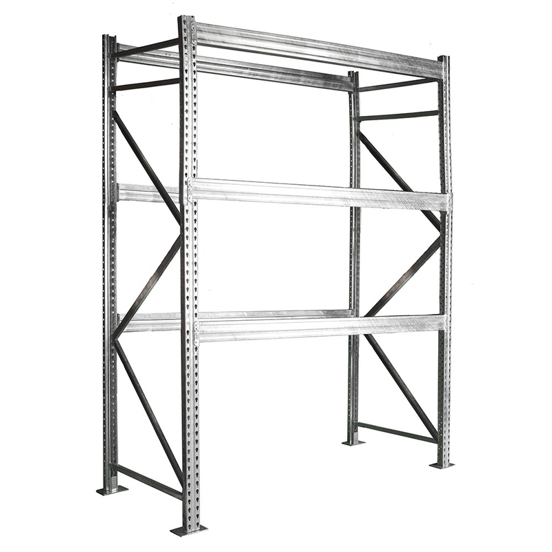 Outdoor Custom Metal Shelving , Hot Dipped Galvanized Pallet Racking Components