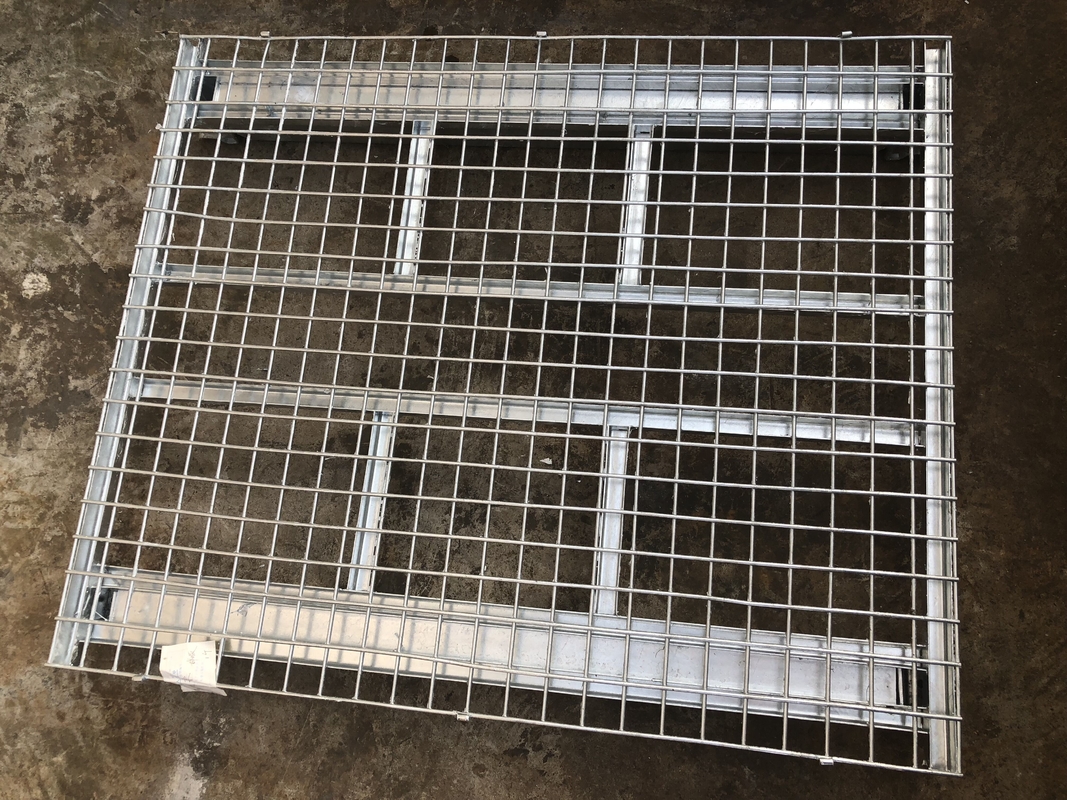 Folding Industrial Hot - Dipped Galvanized Wire Mesh Container 1500kg Loading Capacity
