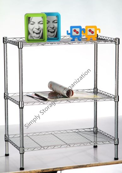 Adjustable Steel Wire Shelving With Coated Customizable Tires 800bls For Storage