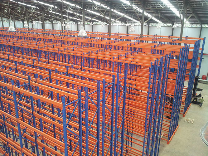 Steel Panel Large Capacity Double Deep Reach Racking for Packing Industry