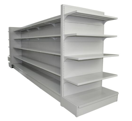 Metal Plate Supermarket Display Racks / Departmental Store Shelf For Daily Neccessities
