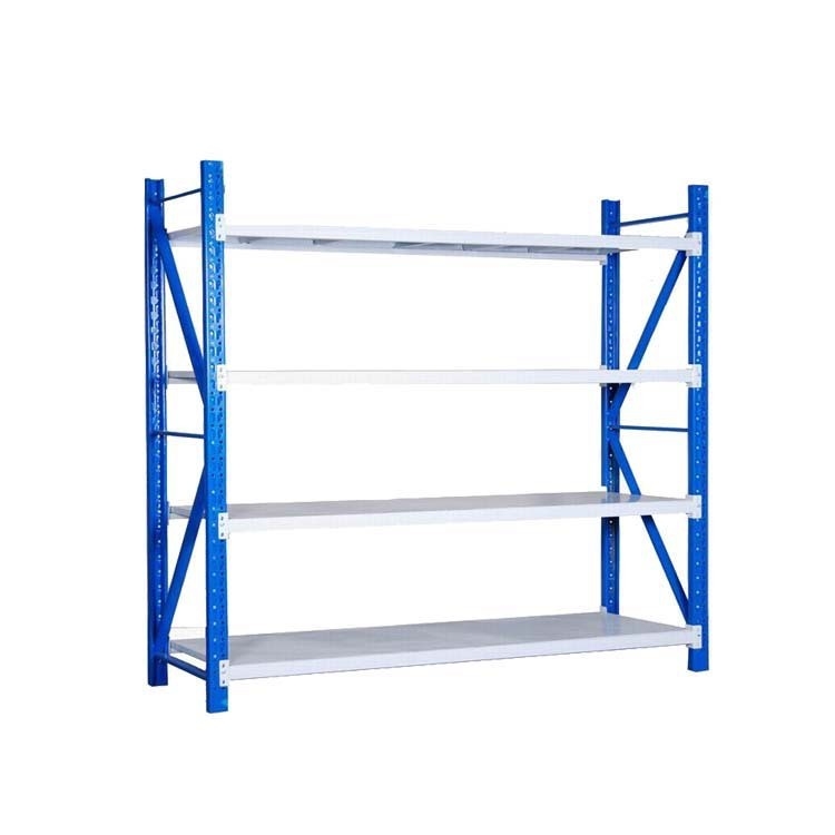 Steel Upright Frames Storage Racks / Wide Span Shelving With 4 Steel Panels