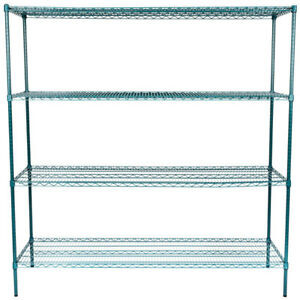 Green Epoxy Metal Adjustable Wire Shelving For Plant Cultivation