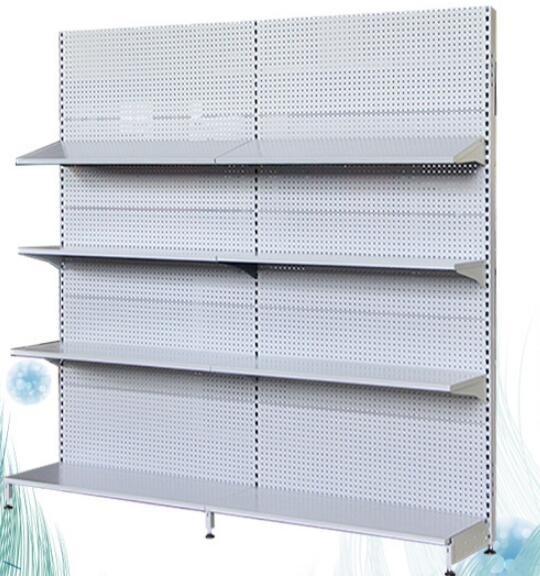 Standard Size Single Faced Supermarket Display Racks 4 Layers For Vegetable