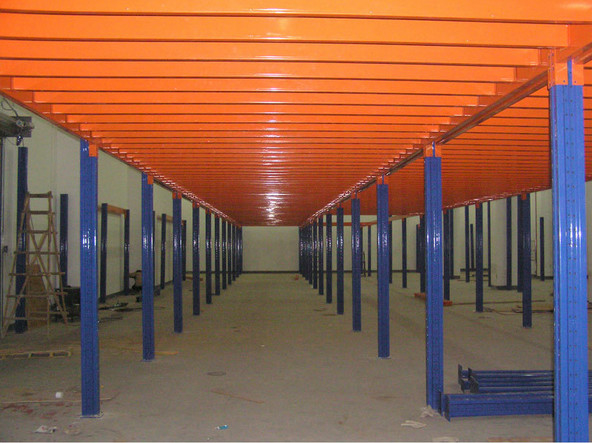 Retail Industrial Mezzanine Floor Warehouse / Office Storage Custom Size