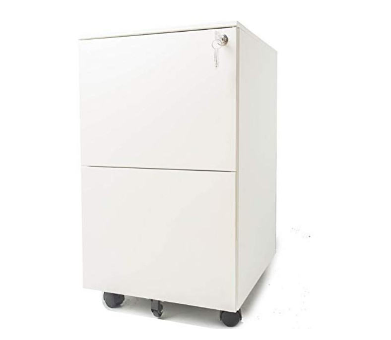 3 Drawers Mobile File Storage Cabinet Fully Assembled Electrostatic Powder Coating
