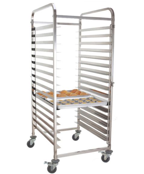 Durable Stainless Steel Baking Tray Trolley With 4 Casters And 2 Brakes