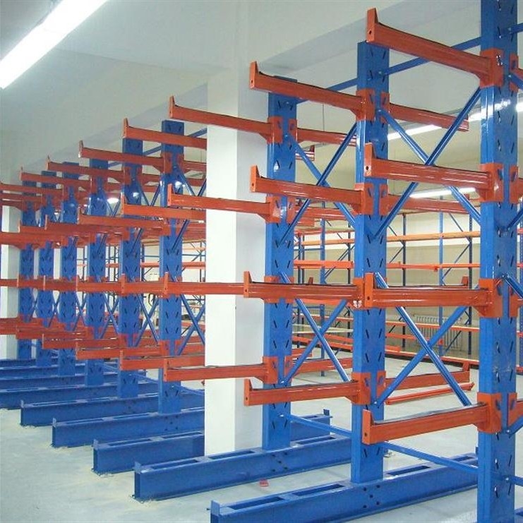 Industrial Furniture Cantilever Storage Rack System Vertical Column