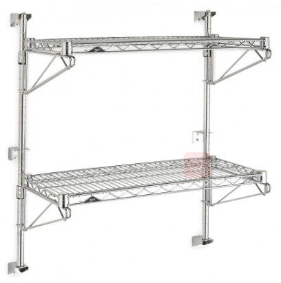 Commercial Wall Mounted Home Wire Shelving High Capacity 200lbs Per Shelf