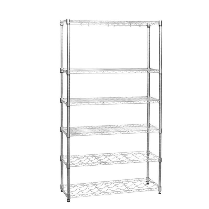 NSF Solid 400lbs 6 Tier Commercial Wire Shelving Corrosion Protection